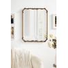 imageKate and Laurel Brazelton Traditional Rounded Rectangle Ornate Mirror 20 x 27 Black Ornamental Round Rectangular Classic Framed Wall Mirror for Bathroom Vanity Mirror or Fireplace Mantel MirrorGold
