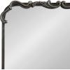 imageKate and Laurel Brazelton Traditional Rounded Rectangle Ornate Mirror 20 x 27 Black Ornamental Round Rectangular Classic Framed Wall Mirror for Bathroom Vanity Mirror or Fireplace Mantel MirrorBlack