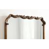 imageKate and Laurel Brazelton Traditional Rounded Rectangle Ornate Mirror 20 x 27 Black Ornamental Round Rectangular Classic Framed Wall Mirror for Bathroom Vanity Mirror or Fireplace Mantel MirrorGold
