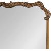 imageKate and Laurel Brazelton Traditional Rounded Rectangle Ornate Mirror 20 x 27 Black Ornamental Round Rectangular Classic Framed Wall Mirror for Bathroom Vanity Mirror or Fireplace Mantel MirrorGold