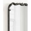 imageKate and Laurel Brazelton Traditional Rounded Rectangle Ornate Mirror 20 x 27 Black Ornamental Round Rectangular Classic Framed Wall Mirror for Bathroom Vanity Mirror or Fireplace Mantel MirrorBlack