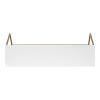 imageKate and Laurel Brost Glam Wall Shelf 21 x 8 x 11 White and Gold Modern Geometric Floating Shelves for Wall