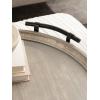 imageKate and Laurel Bruillet Farmhouse Wood Round Ottoman Tray 24 x 22 Rustic Brown Circle Coffee Table Tray for Living Room Decor or Large Serving TrayGray