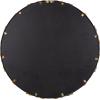 imageKate and Laurel Brynley Decorative Metal Round Mirror 24 Antique Gold Traditional Ornate Circle Mirror with Iron Detail and Modern Rounded Frame ShapeGold