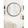 imageKate and Laurel Brynley Decorative Metal Round Mirror 24 Antique Gold Traditional Ornate Circle Mirror with Iron Detail and Modern Rounded Frame ShapeGold