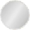 imageKate and Laurel Brynley Decorative Metal Round Mirror 24 Antique Gold Traditional Ornate Circle Mirror with Iron Detail and Modern Rounded Frame ShapeWhite