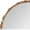 imageKate and Laurel Brynley Decorative Metal Round Mirror 24 Antique Gold Traditional Ornate Circle Mirror with Iron Detail and Modern Rounded Frame ShapeGold