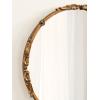 imageKate and Laurel Brynley Decorative Metal Round Mirror 24 Antique Gold Traditional Ornate Circle Mirror with Iron Detail and Modern Rounded Frame ShapeGold