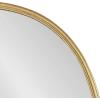 imageKate and Laurel Caskill Glam Wall Mirror Set Set of 3 10 x 22 Gold Decorative Modern Mirror Wall Decor Collection with Minimal Frame and Capsule Oval Shape