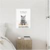 imageKate and Laurel Cat Laundry Goals Framed Canvas Wall Art by Amy Peterson 18 x 24 Sylvie White Whimsical Animals Humor Art for Wall Decor Living Room Bedroom