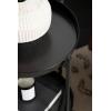 imageKate and Laurel Celia Round Metal Foldable Tiered Side Table 16 x 26 Black Modern Accent Table with Removable Magnetic Tray Tabletops and SpaceSaving Folding BaseBlack