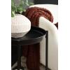 imageKate and Laurel Celia Round Metal Foldable Tiered Side Table 16 x 26 Black Modern Accent Table with Removable Magnetic Tray Tabletops and SpaceSaving Folding BaseBlack