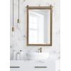 imageKate and Laurel Chadbolt Modern Industrial Farmhouse Metal Wall Mirror 22 x 33 Gold Decorative Barn DoorInspired Vanity Hanging Wall Mirror for Home DecorGold