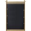 imageKate and Laurel Chadbolt Modern Industrial Farmhouse Metal Wall Mirror 22 x 33 Gold Decorative Barn DoorInspired Vanity Hanging Wall Mirror for Home DecorGold