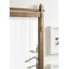 imageKate and Laurel Chadbolt Modern Industrial Farmhouse Metal Wall Mirror 22 x 33 Gold Decorative Barn DoorInspired Vanity Hanging Wall Mirror for Home DecorGold