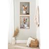 imageKate and Laurel Chicken and Rooster Bathroom Art Set of 2 18x24 Framed Canvas Wall Art Set by The Creative Bunch Studio Sylvie Natural Whimsical Animals Humor Bathroom Animals Bathroom Art