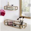 imageKate and Laurel Ciel Modern Glam Metal Wall Shelf Set Set of 2 Gold Elegant Wall Decor and StorageGold