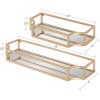 imageKate and Laurel Ciel Modern Glam Metal Wall Shelf Set Set of 2 Gold Elegant Wall Decor and StorageGold