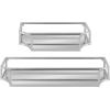 imageKate and Laurel Ciel Modern Glam Metal Wall Shelf Set Set of 2 Gold Elegant Wall Decor and StorageSilver