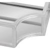 imageKate and Laurel Ciel Modern Glam Metal Wall Shelf Set Set of 2 Gold Elegant Wall Decor and StorageSilver