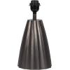 imageKate and Laurel Ciji Modern Metal Bedside Table Lamp 8 x 8 x 17 Gunmetal Scalloped Decorative Tabletop Desk Lamp with Linen Shade for Living Room DecorPewter