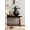 imageKate and Laurel Claudel Modern Round Scalloped Planter Pot 12 x 12 x 12 Black Transitional Wavy Planter for Indoor Plants for Living Room or Sunroom Decor
