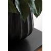 imageKate and Laurel Claudel Modern Round Scalloped Planter Pot 12 x 12 x 12 Black Transitional Wavy Planter for Indoor Plants for Living Room or Sunroom Decor