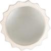 imageKate and Laurel Claudel Modern Round Scalloped Planter Pot 12 x 12 x 12 White Transitional Wavy Planter for Indoor Plants for Living Room or Sunroom Decor