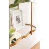 imageKate and Laurel Curventi ThreeTiered Wavy Wall Shelf 20 x 7 x 28 Gold Glam Decorative Scalloped Storage Shelves and Wall Organizer for Over The Toilet Storage Bathroom Display