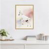 imageKate and Laurel Cute Unicorn Framed Canvas Wall Art by July Art Prints 18 x 24 Sylvie Bright Gold Whimsical Animals Kids Art for Wall Decor Living Room Bedroom