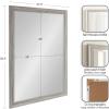 imageKate and Laurel Dalphia Traditional Framed Rectangle Bathroom Vanity Mirror395L x 275W