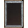 imageKate and Laurel Deely Farmhouse Wall Mirror 27 x 39 White and Silver Rustic Wall Decor with Galvanized Metal FrameRustic Brown