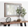 imageKate and Laurel Deely Farmhouse Wall Mirror 27 x 39 White and Silver Rustic Wall Decor with Galvanized Metal FrameRustic Brown