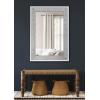 imageKate and Laurel Deely Farmhouse Wall Mirror 27 x 39 White and Silver Rustic Wall Decor with Galvanized Metal FrameWhite