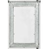 imageKate and Laurel Deely Farmhouse Wall Mirror 27 x 39 White and Silver Rustic Wall Decor with Galvanized Metal FrameWhite