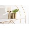 imageKate and Laurel Delmar Modern Wall Shelf 26 x 21 White and Gold Glamorous Geometric Wall DecorWhiteGold