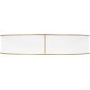 imageKate and Laurel Delmar Modern Wall Shelf 26 x 21 White and Gold Glamorous Geometric Wall DecorWhiteGold