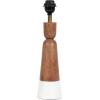imageKate and Laurel Deori Modern Metal and Marble Bedside Table Lamp 8 x 8 x 20 Antique Brass and White Marble Decorative Tapered Hourglass Tabletop Desk Lamp with Linen Shade for Living Room DecorWhiteBrown
