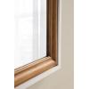 imageKate and Laurel Ellison Transitional TwoTone Rectangle Wall Mirror 24 x 36 Rustic Brown and White Modern Rectangular Wooden Bathroom Mirror for Vanity with Traditional Stepped Frame