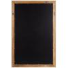 imageKate and Laurel Ellison Transitional TwoTone Rectangle Wall Mirror 24 x 36 Rustic Brown and White Modern Rectangular Wooden Bathroom Mirror for Vanity with Traditional Stepped Frame