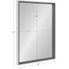 imageKate and Laurel Gibson Coastal Wall Mirror 18 x 24 White and Gray Decorative Rectangle Mirror for WallGrayWhite