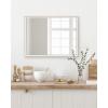 imageKate and Laurel Gibson Coastal Wall Mirror 18 x 24 White and Gray Decorative Rectangle Mirror for WallWhiteNatural