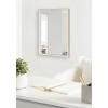 imageKate and Laurel Gibson Coastal Wall Mirror 18 x 24 White and Gray Decorative Rectangle Mirror for WallWhiteNatural