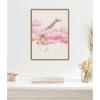 imageKate and Laurel Giraffe In Pink Clouds Framed Canvas Wall Art by July Art Prints 18 x 24 Sylvie Beaded Rustic Natural Whimsical Animals Humor Art for Wall Decor Living Room