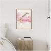 imageKate and Laurel Giraffe In Pink Clouds Framed Canvas Wall Art by July Art Prints 18 x 24 Sylvie Beaded Rustic Natural Whimsical Animals Humor Art for Wall Decor Living Room
