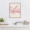 imageKate and Laurel Giraffe In Pink Clouds Framed Canvas Wall Art by July Art Prints 18 x 24 Sylvie Beaded Rustic Natural Whimsical Animals Humor Art for Wall Decor Living Room