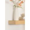imageKate and Laurel Havlock Modern Wood TwoPiece Floating Corner Shelf Set 26 x 8 x 3 Natural Wood Wooden Corner Shelving with Unique Geometric Shape for Living Room Decor or Entryway Storage