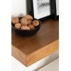 imageKate and Laurel Havlock Modern Wood TwoPiece Floating Corner Shelf Set 26 x 8 x 3 Rustic Brown Wooden Corner Shelving with Unique Geometric Shape for Living Room Decor or Entryway Storage
