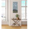 imageKate and Laurel Hilltop Flight Linocut Bird Framed Canvas Wall Art by Guilana Lazzerini 18 x 40 Sylvie White Modern Contemporary Animals Landscapes Nature Art for Wall Decor Living Room