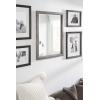 imageKate and Laurel Hogan Farmhouse Wall Mirror 18 x 24 White Modern Rectangular Wood Mirror for WallGrey